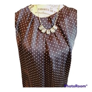 JONES NEW YORK Polka Dot Blouse